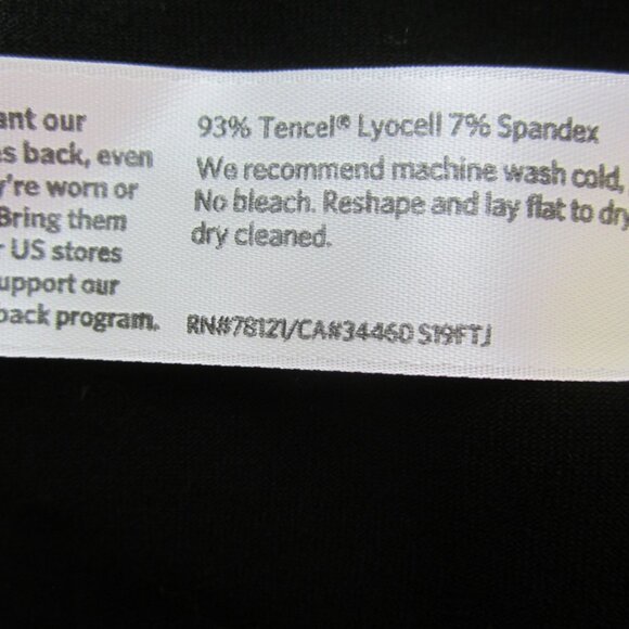 Eileen Fisher Midi Skirt Plus Size 3X Black Knit Stretch Tencel Stretch FLAW - Picture 6 of 9